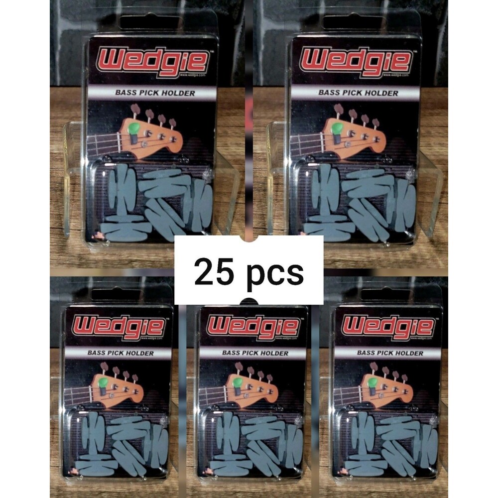 WEDGIE 5× The 5pc Bundle: 25 Bass Guitar Pick Holders / The Original!